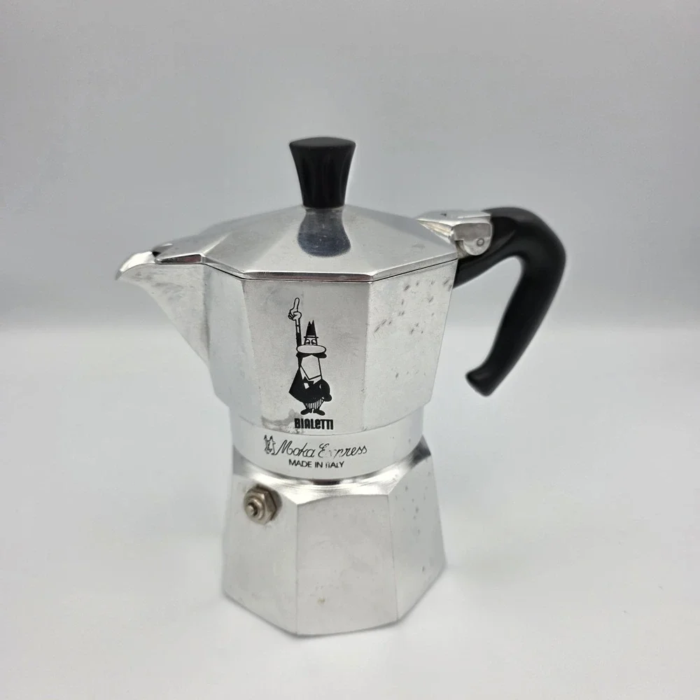 Bialetti Moka Express Espresso Coffee Pot Stovetop Maker L5 Made Italy